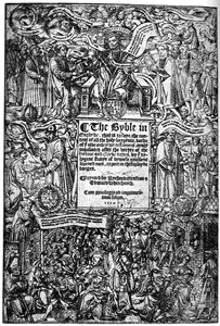 A Nagy Biblia címlapja, 1539, 1893 alkotó: Unbekannt