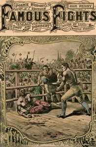 Tom Springs második harca Jack Langannal, 1824, a 19. század végén vagy a 20. század elején alkotó: Unbekannt