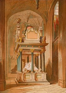 Erzsébet királynő sírja. - Westminster Abbey, 1845, 1864 alkotó: Unbekannt