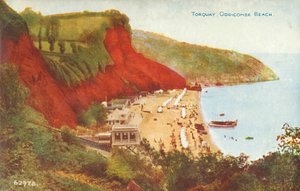 Torquay, Oddicombe Beach, 19. század vége – 20. század eleje. alkotó: Unbekannt