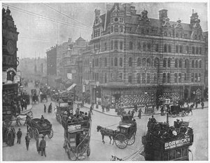 Tottenham Court Road sarok, London, c1903 1903 alkotó: Unbekannt