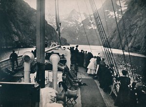 Turisztikai gőzhajó a Trold-fjordban, 1914. alkotó: Unbekannt