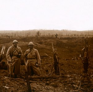 La Malmaison felé, Észak-Franciaország, 1914-c1918. alkotó: Unbekannt