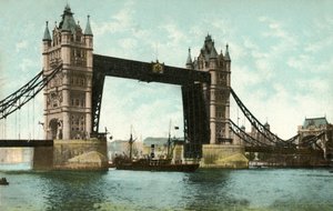 Tower Bridge, London, 1906. alkotó: Unbekannt