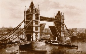 Tower Bridge, London, 1910 alkotó: Unbekannt