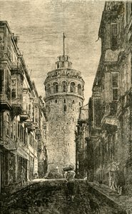 Galata tornya, Konstantinápoly, 1890. alkotó: Unbekannt