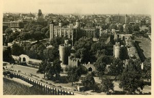 Londoni Tower. Általános kilátás délről, 1920. alkotó: Unbekannt