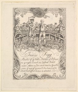 James Figg kereskedelmi kártyája, 1790-es évek. alkotó: Unbekannt