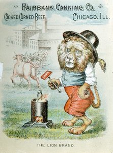Kereskedelmi kártya a Fairbank Canning Company számára, Chicago, Illinois, c1890 alkotó: Unbekannt