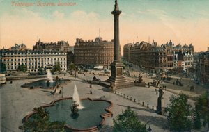 Trafalgar Square, London, 1900. alkotó: Unbekannt