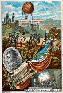 Az Entreprenant ballon szállítása Mauberge-ből Charleroi-ba, 1794 1890-es évek. alkotó: Unbekannt