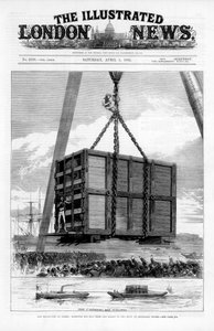 Jumbo, az afrikai elefánt szállítása Amerikába, 1882 alkotó: Unbekannt