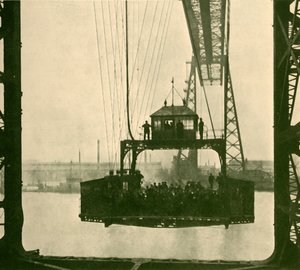 Utazó autó, Transporter Bridge, Middlesborough, 1930. alkotó: Unbekannt
