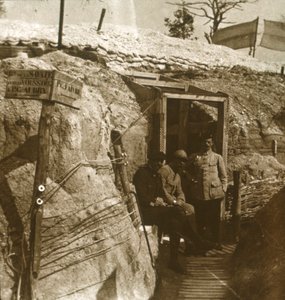 Trenches, Champagne, Észak-Franciaország, 1914-c1918 alkotó: Unbekannt