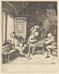 Tric Trac Players, 1610-85. alkotó: Unbekannt