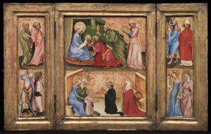 Triptichon a mágusok imádásával c. 1424. alkotó: Unbekannt