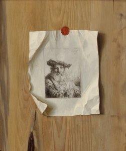 Trompe lOeil egy rézkarcról, Ferdinand Bol alkotó: Unbekannt