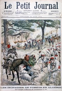 Erdőtüzet megfékezni próbáló csapatok, Algéria, 1904 alkotó: Unbekannt