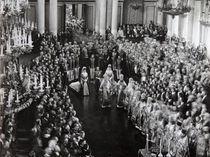 Miklós cár az első Duma megnyitó ünnepségén, Szentpétervár, Oroszország, 1906 alkotó: Unbekannt