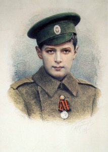 Alekszej cárevics az orosz hadsereg tizedeseként, 1917 alkotó: Unbekannt