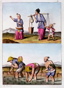 Két kínai jelenet, c1830 alkotó: Unbekannt