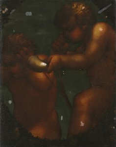 Két putti, 1700-as évek. alkotó: Unbekannt