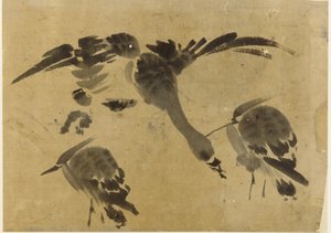 Két gém és egy liba, Edo-korszak, 1573-1615. alkotó: Unbekannt