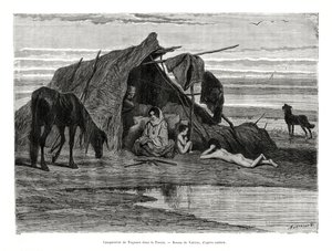 Tziganes táborozás a Pusztán, 1886 alkotó: Unbekannt