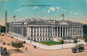 Amerikai Egyesült Államok Pénzügyminisztériuma, Washington, DC, 1920-as évek alkotó: Unbekannt