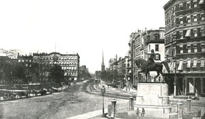 Union Square, New York, USA, 1895. alkotó: Unbekannt