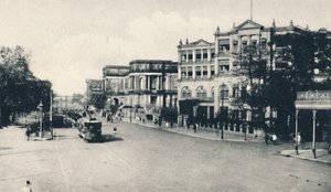 United Services Club, Chowringhee Road, Calcutta, 20. század eleje. alkotó: Unbekannt