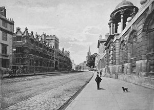 University College az oxfordi High Street-ről, 1896 alkotó: Unbekannt