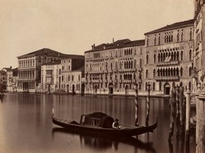 Névtelen velencei gondola, 19. század vége. alkotó: Unbekannt