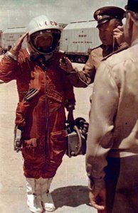 Valentina Tereshkova, orosz űrhajós, Bajkonuri kozmodrom, Szovjetunió, 1963. június 16. alkotó: Unbekannt