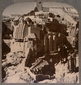 Mar Saba völgye és kolostor, Brook Kedronból, 1900 alkotó: Unbekannt