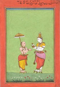 Vamanát Bali király áldotta meg, kb. 1780-as évek. alkotó: Unbekannt