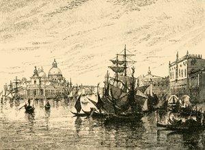 Velence: Kilátás a Riva Degli Schiavoni felől, 1890. alkotó: Unbekannt