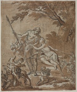 Vénusz és Adonisz, 1713. alkotó: Unbekannt