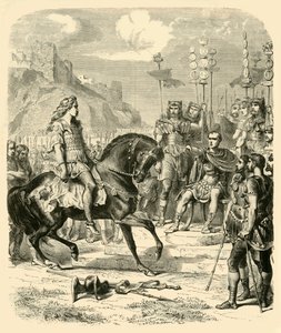 Vercingetorix Caesar előtt, 1890. alkotó: Unbekannt