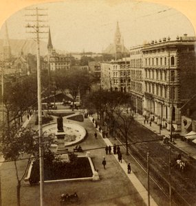 Victoria Square, Montreal, Kanada, 1904. alkotó: Unbekannt