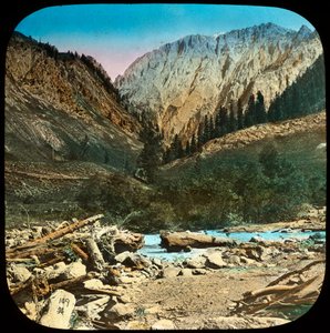 Kilátás Sonamarg és Baltal között, Kasmír, India, 19. század vége vagy 20. század eleje alkotó: Unbekannt
