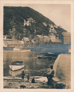 Kilátás a kikötőből - Polperro, 1927 alkotó: Unbekannt