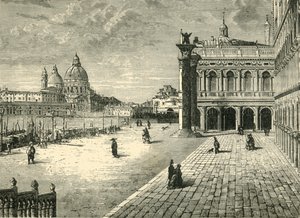 Nézet Velencében: A Molo, 1890. alkotó: Unbekannt