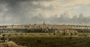 Antwerpen kilátása a Flamand-fej felől, 1658. alkotó: Unbekannt