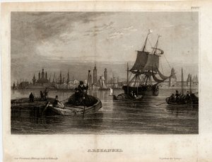 Arhangelszk látképe, 1833 alkotó: Unbekannt