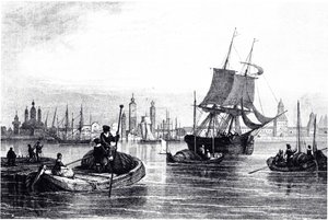 Arhangelszk látképe, 1835 alkotó: Unbekannt