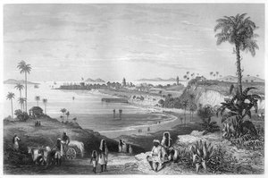 Bombay képe, amely az erődöt mutatja, c1860 alkotó: Unbekannt