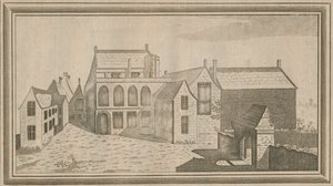 Kilátás a Minster Lovel kolostorra Oxford megyében, 1784 alkotó: Unbekannt