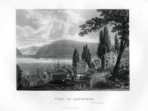 Newburgh kilátása, New York állam, 1855 alkotó: Unbekannt