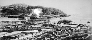 Port Arthur látképe, Mandzsuria, 1904. alkotó: Unbekannt